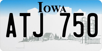 IA license plate ATJ750