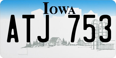 IA license plate ATJ753