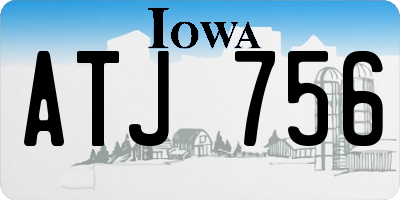 IA license plate ATJ756