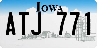 IA license plate ATJ771