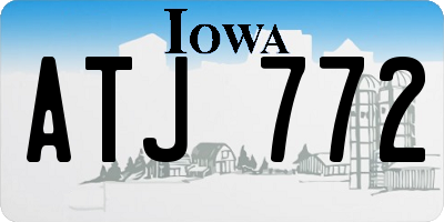 IA license plate ATJ772