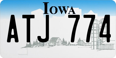 IA license plate ATJ774