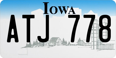 IA license plate ATJ778