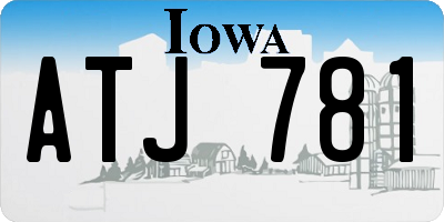 IA license plate ATJ781