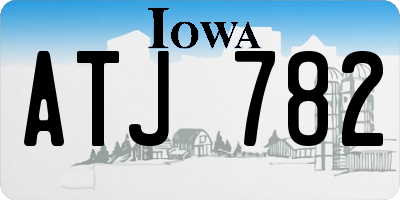 IA license plate ATJ782