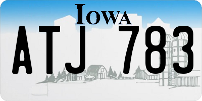 IA license plate ATJ783