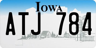 IA license plate ATJ784