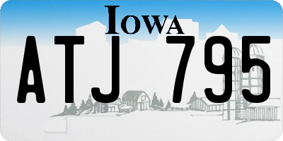 IA license plate ATJ795
