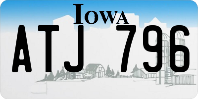 IA license plate ATJ796