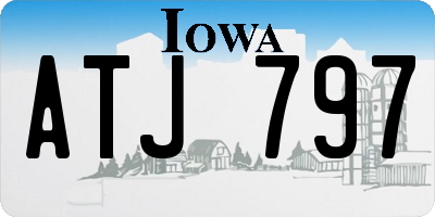 IA license plate ATJ797
