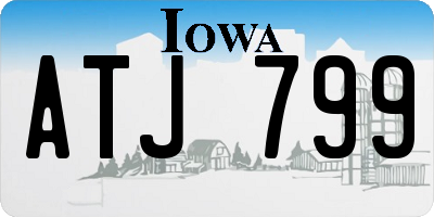 IA license plate ATJ799