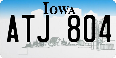 IA license plate ATJ804