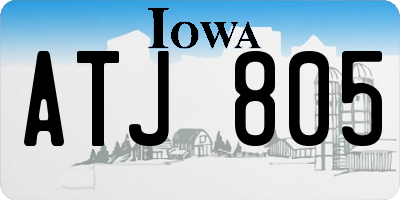 IA license plate ATJ805