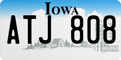 IA license plate ATJ808