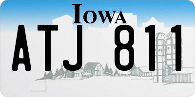 IA license plate ATJ811