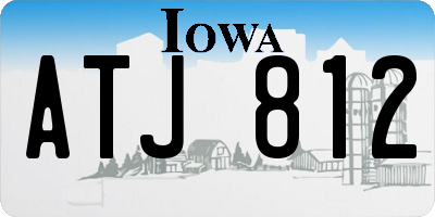 IA license plate ATJ812