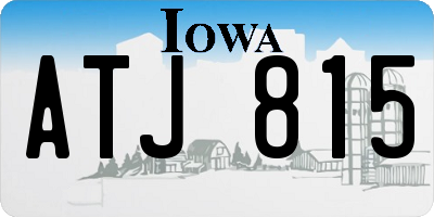 IA license plate ATJ815