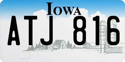 IA license plate ATJ816