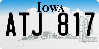 IA license plate ATJ817