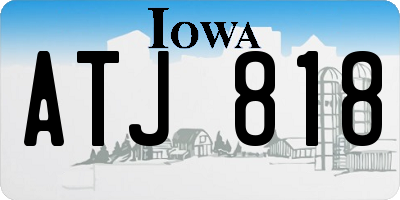 IA license plate ATJ818