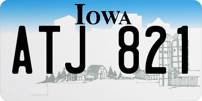 IA license plate ATJ821