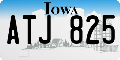 IA license plate ATJ825