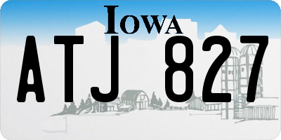 IA license plate ATJ827
