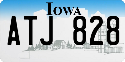 IA license plate ATJ828