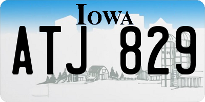 IA license plate ATJ829