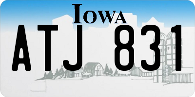 IA license plate ATJ831