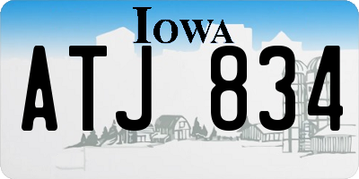 IA license plate ATJ834