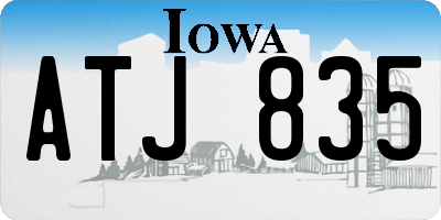 IA license plate ATJ835
