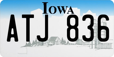 IA license plate ATJ836