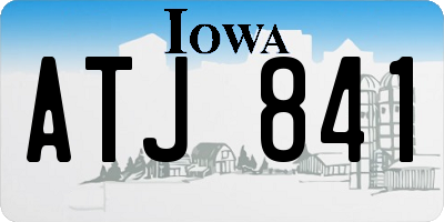 IA license plate ATJ841