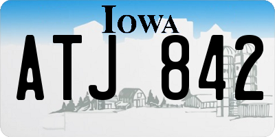 IA license plate ATJ842