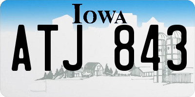 IA license plate ATJ843