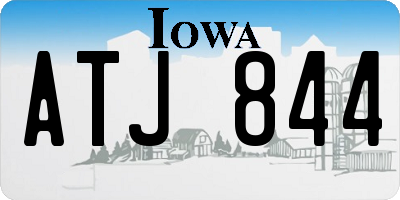 IA license plate ATJ844