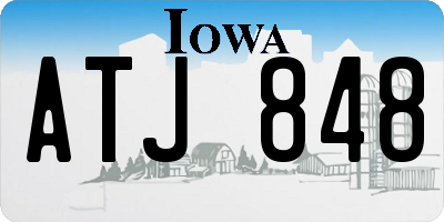IA license plate ATJ848