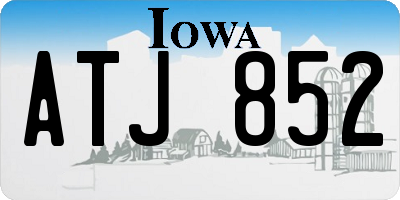 IA license plate ATJ852