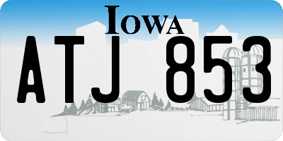 IA license plate ATJ853