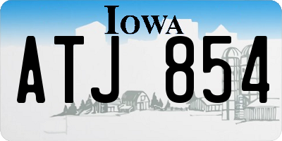 IA license plate ATJ854