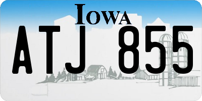 IA license plate ATJ855