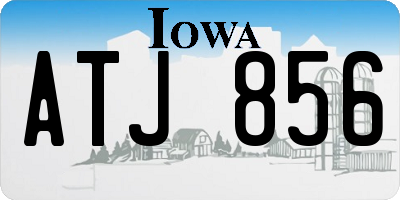 IA license plate ATJ856