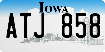 IA license plate ATJ858