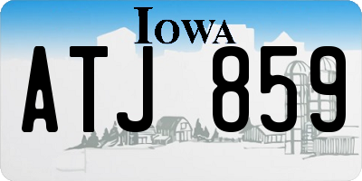IA license plate ATJ859