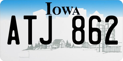IA license plate ATJ862