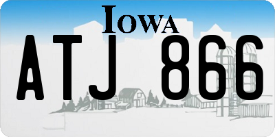 IA license plate ATJ866