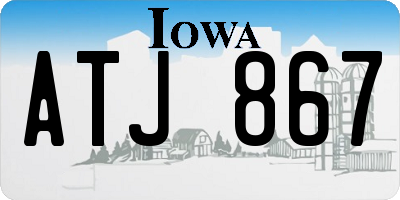 IA license plate ATJ867