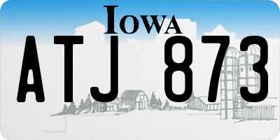 IA license plate ATJ873