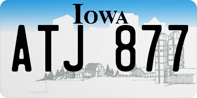 IA license plate ATJ877